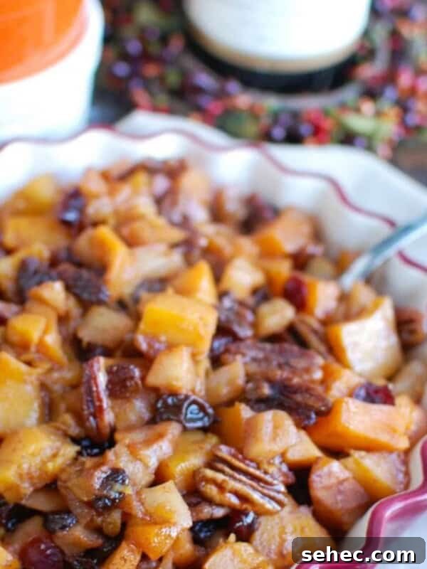 Roasted Butternut Squash with Cranberries Side Dish 11 Butternut Squash Apple Bake 1200 x 1200