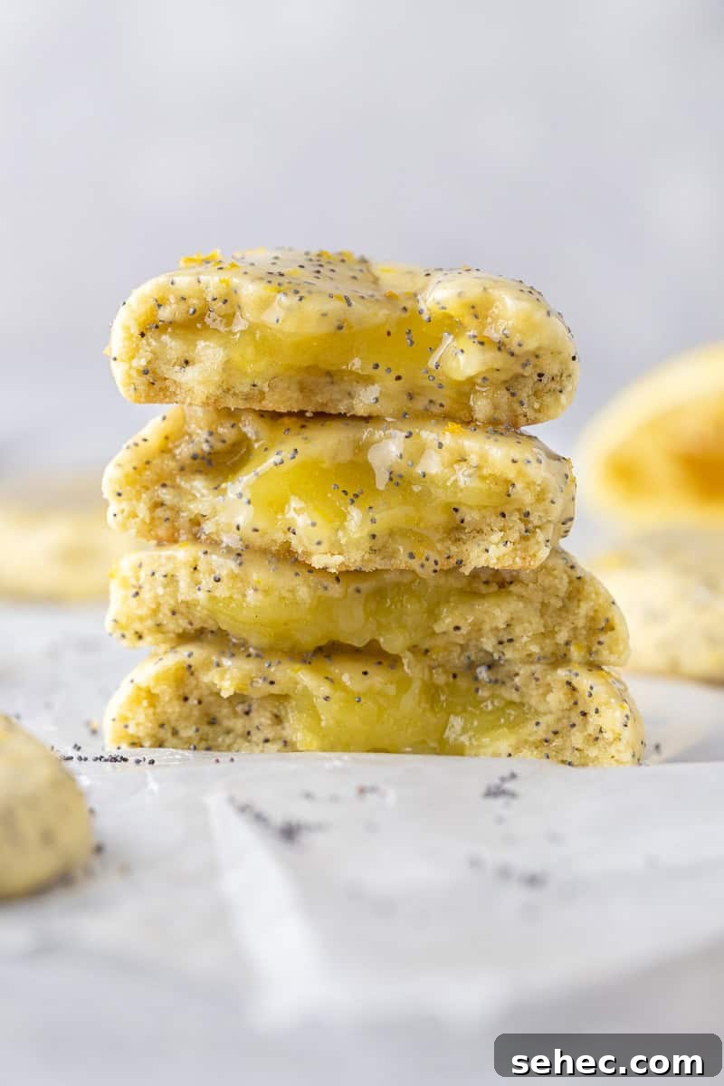40 Crumbl Cookie Copycat Recipes to Try in 2025 19 Stack of lemon poppy seed cookie from crumbl