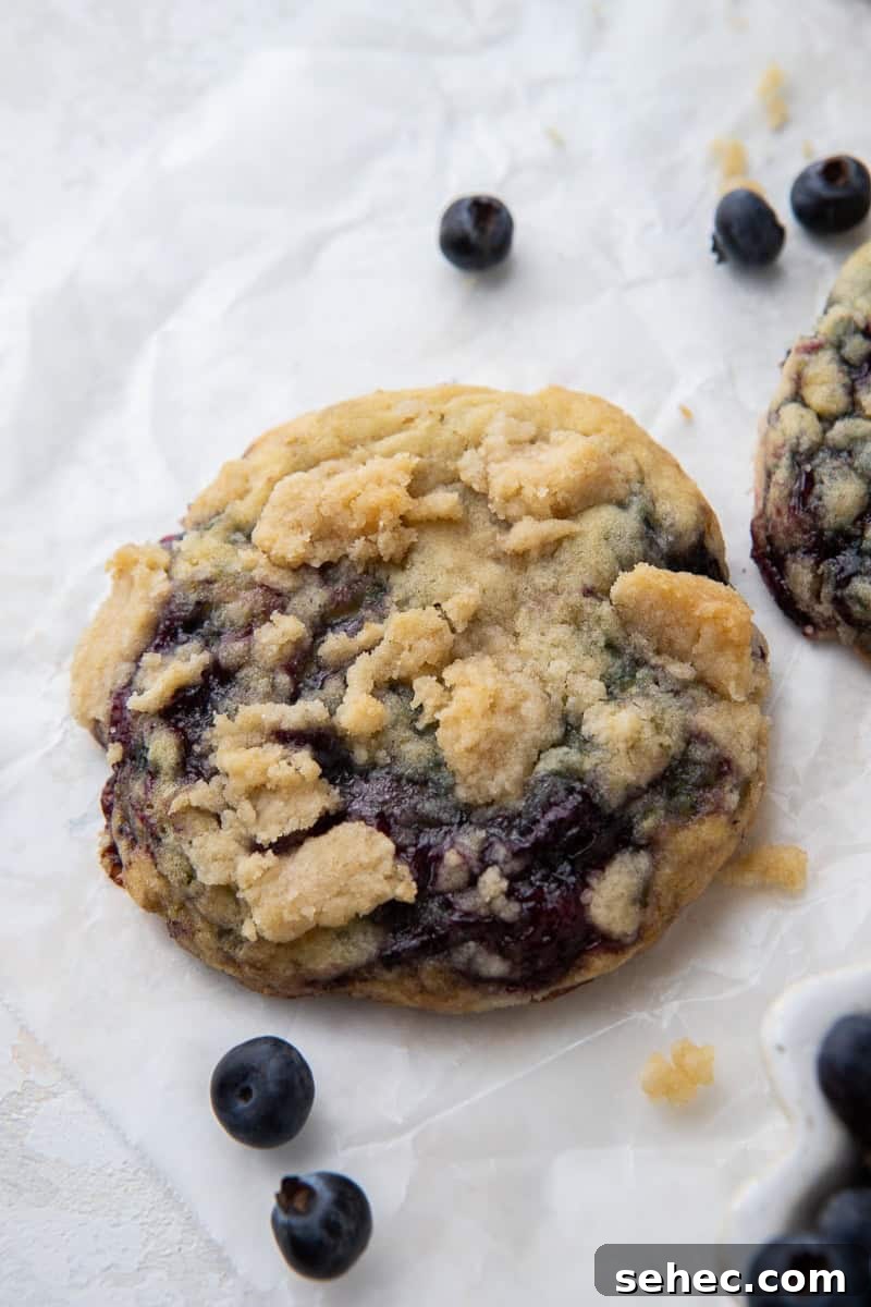 40 Crumbl Cookie Copycat Recipes to Try in 2025 20 Blueberry muffin cookies with Streusel -Crumbl copycat