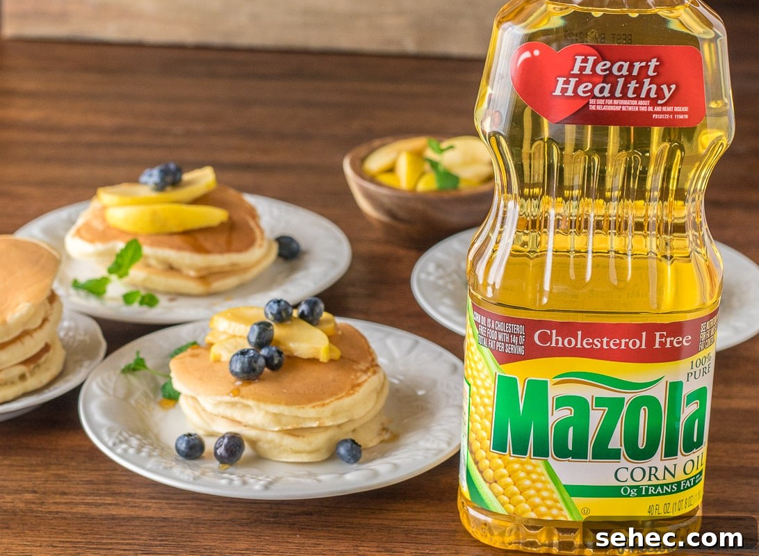 Fluffy Old Fashioned Pancakes Made Lighter 6 Pancakes with honey and corn oil