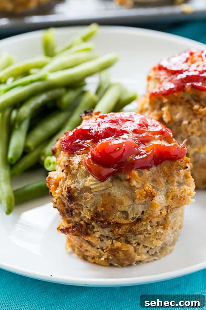 Cheesy Turkey Meatloaf Muffins Recipe 4 Cheesy Turkey Meatloaf Muffins