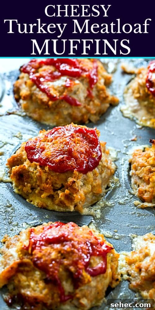 Cheesy Turkey Meatloaf Muffins Recipe 6 Cheesy Turkey Meatloaf Muffins