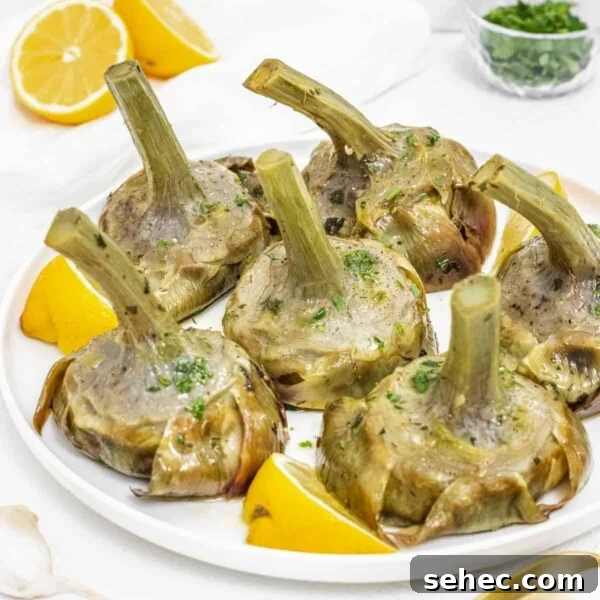 Mediterranean Artichoke Salad with Lemon Vinaigrette 10 carciofi alla romana or roman style artichokes
