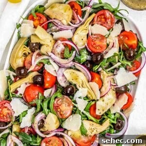 Mediterranean Artichoke Salad with Lemon Vinaigrette 13 Artichoke salad with parmesan.