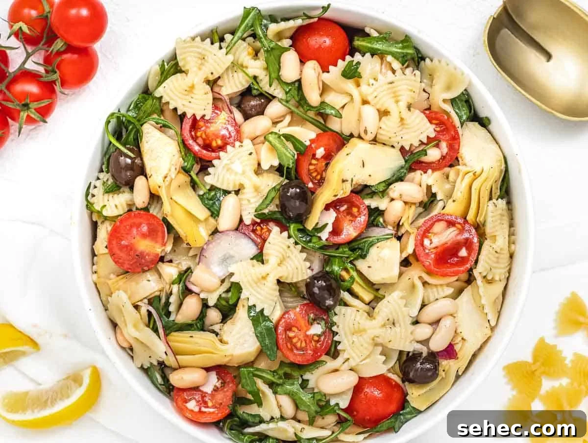 Mediterranean Artichoke Salad with Lemon Vinaigrette 3 Artichoke Salad with pasta