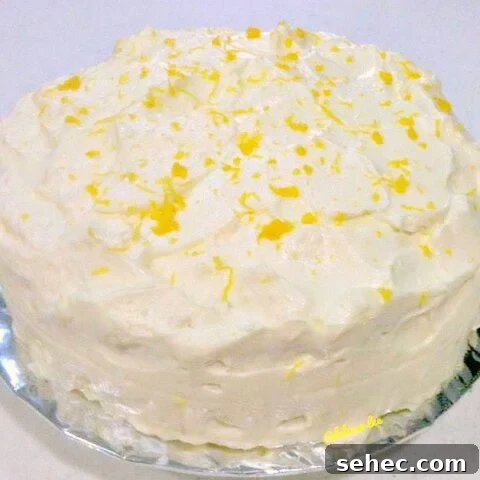 Celebration Lemon Cake with Lemon Frosting. This is a delicious very easy pound cake recipe and perfect for any celebration!