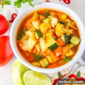 Mexican Vegetable Soup Recipe Sopa de Verduras 6 Sopa de Verduras (Mexican Vegetable Soup)