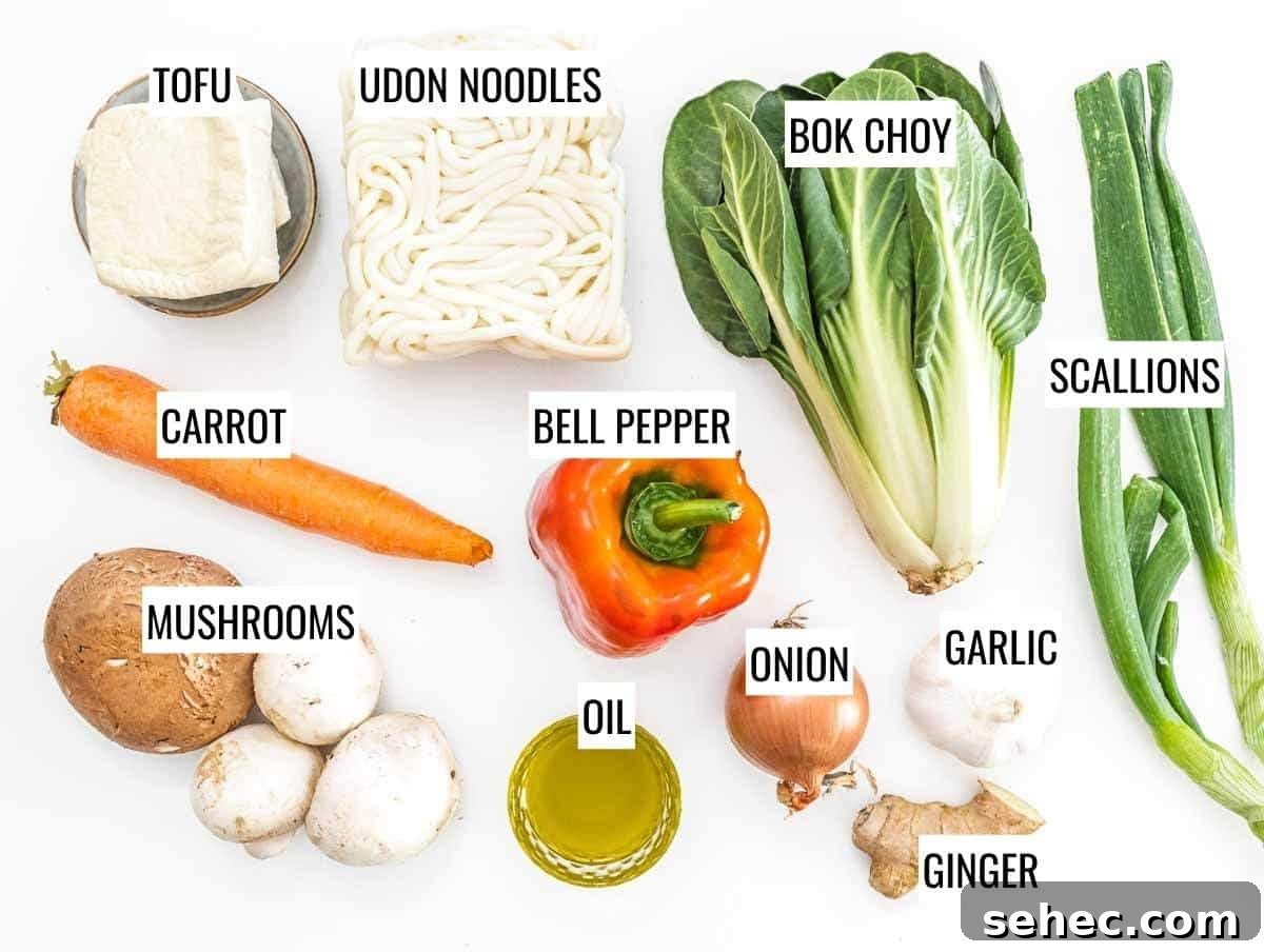Yaki Udon Stir Fried Noodles 4 Yaki udon ingredients