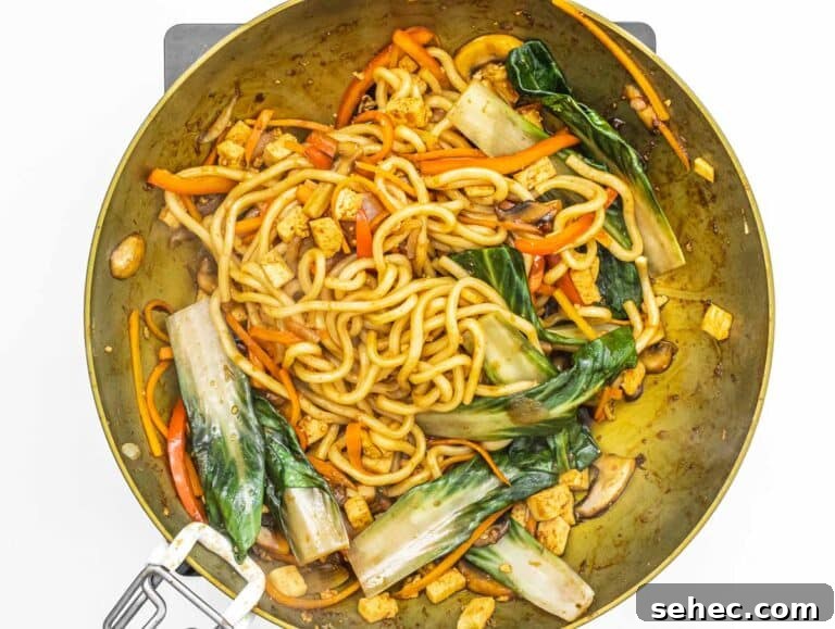 Yaki Udon Stir Fried Noodles 31 stir fried vegetables and udon noodles