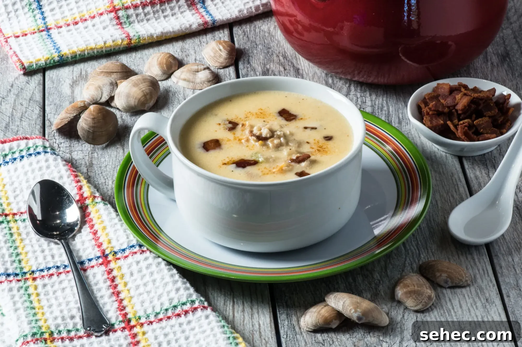 Low Carb Clam Chowder Recipe 9 Low Carb Clam Chowder with bacon on the side
