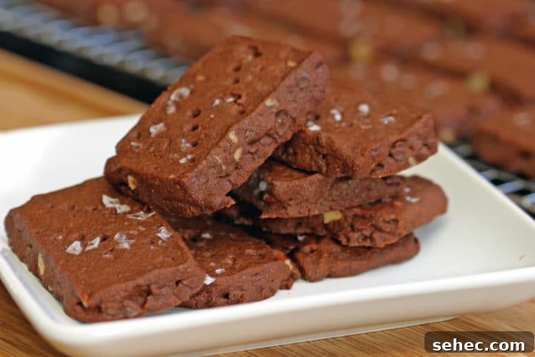 Buttery Chocolate Shortbread Cookies Recipe 3 Malted Chocolate Pecan Shortbread Cookies5