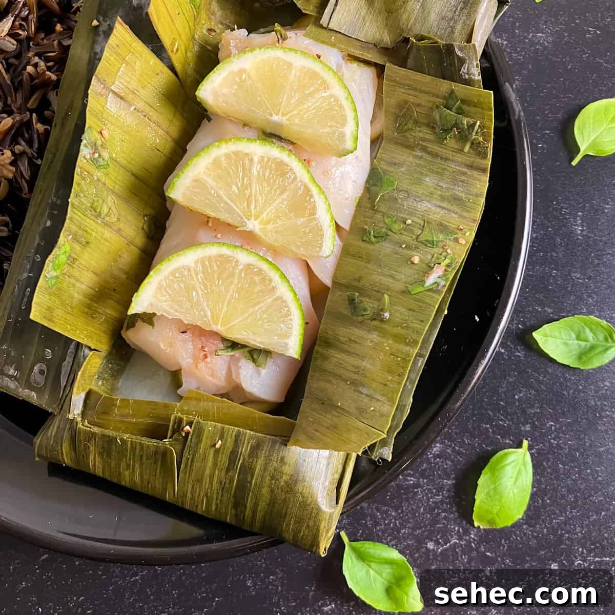 Banana Leaf Steamed Fish Recipe 2 fish cooked in banana leaves