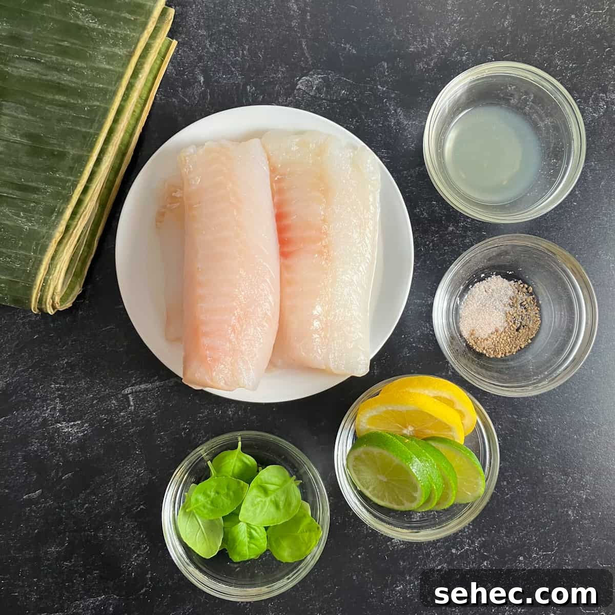 Banana Leaf Steamed Fish Recipe 4 fish in banana leaves ingredients