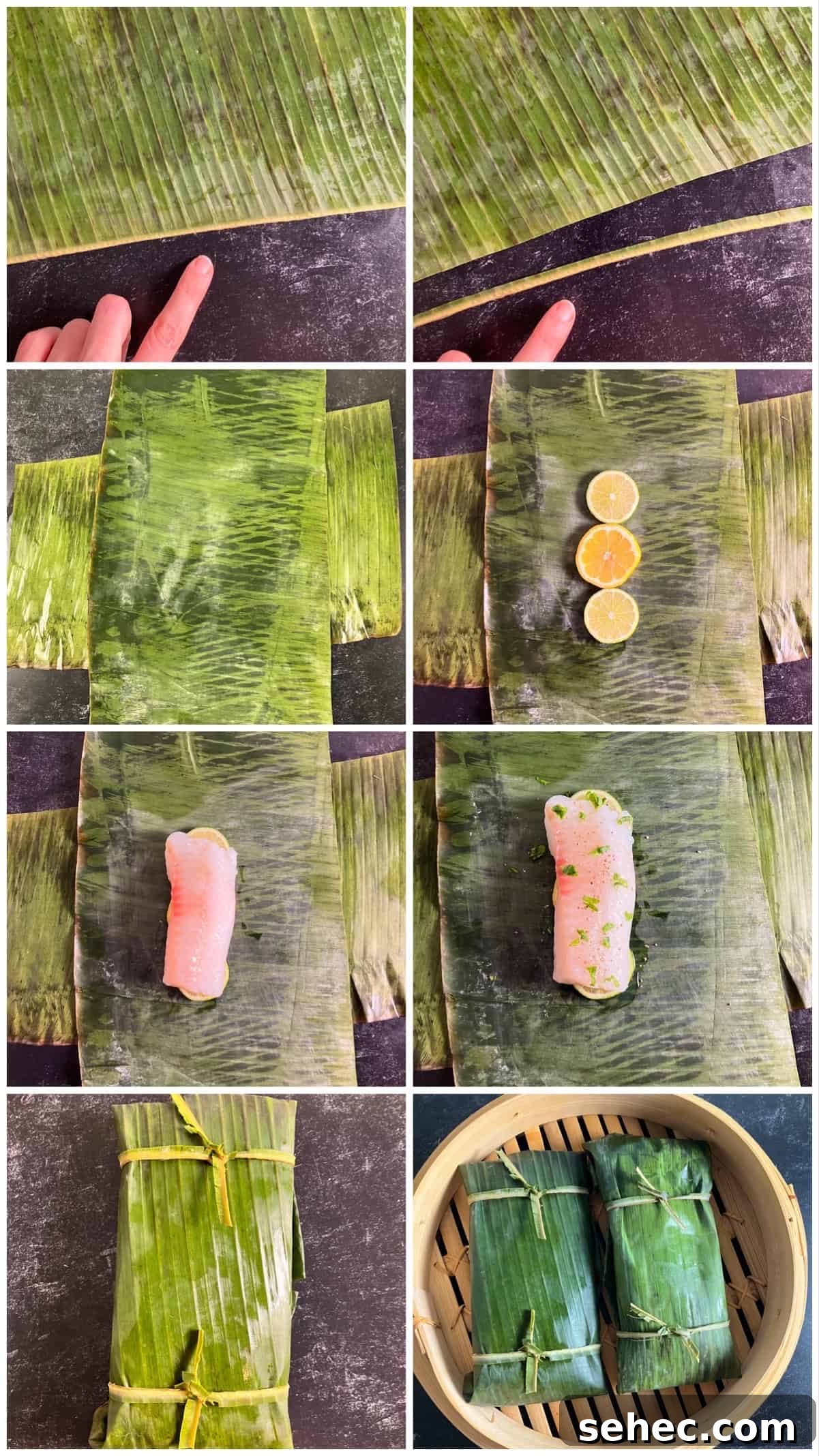 Banana Leaf Steamed Fish Recipe 6 how to steam fish in banana leaves