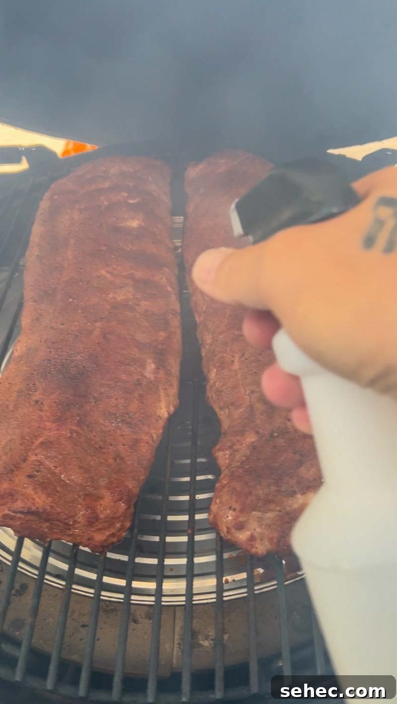Hot and Fast Baby Back Ribs on the Big Green Egg 7 Big Green Egg Hot and Fast Baby Back Ribs