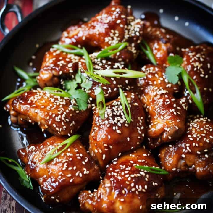 Indian Butter Chicken Recipe with Creamy Tomato Sauce 8 Baked honey sesame chicken in a skillet.