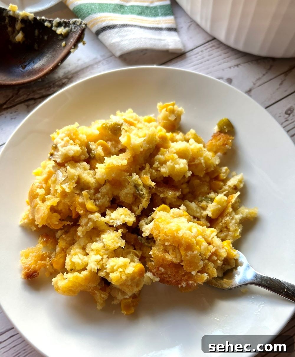 Creamy Baked Corn Casserole Recipe 4 Serving of baked corn casserole