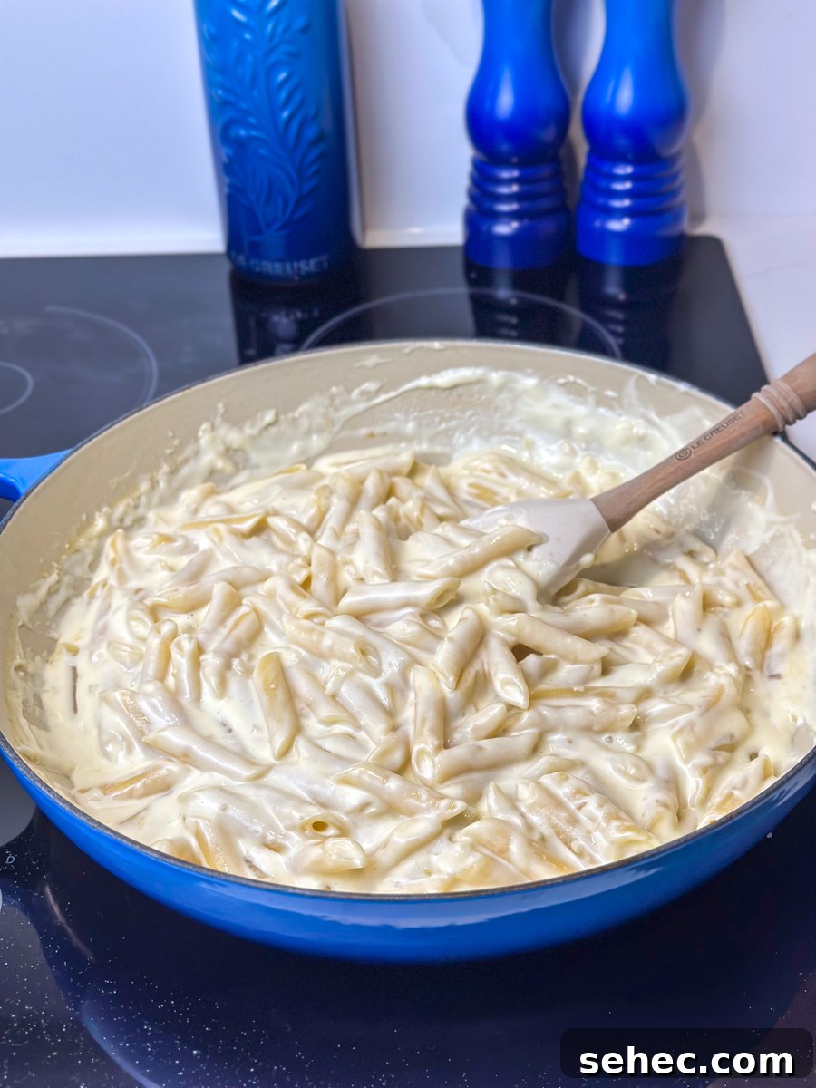Creamy Garlic Penne Pasta Recipe 2 creamy garlic penne