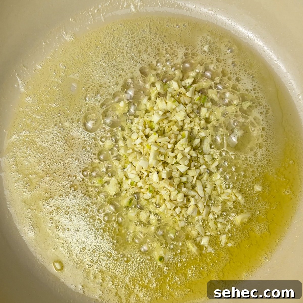 Creamy Garlic Penne Pasta Recipe 4 Saute the minced garlic in the oil and butter