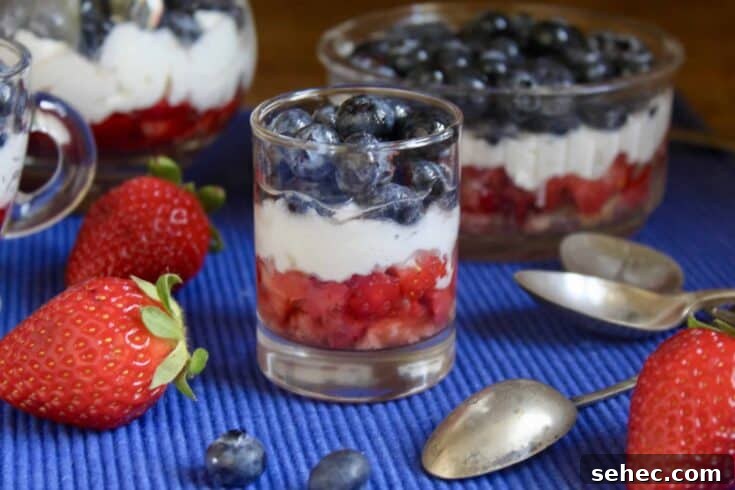 Image for Red White and Blue Trifles (No Bake)