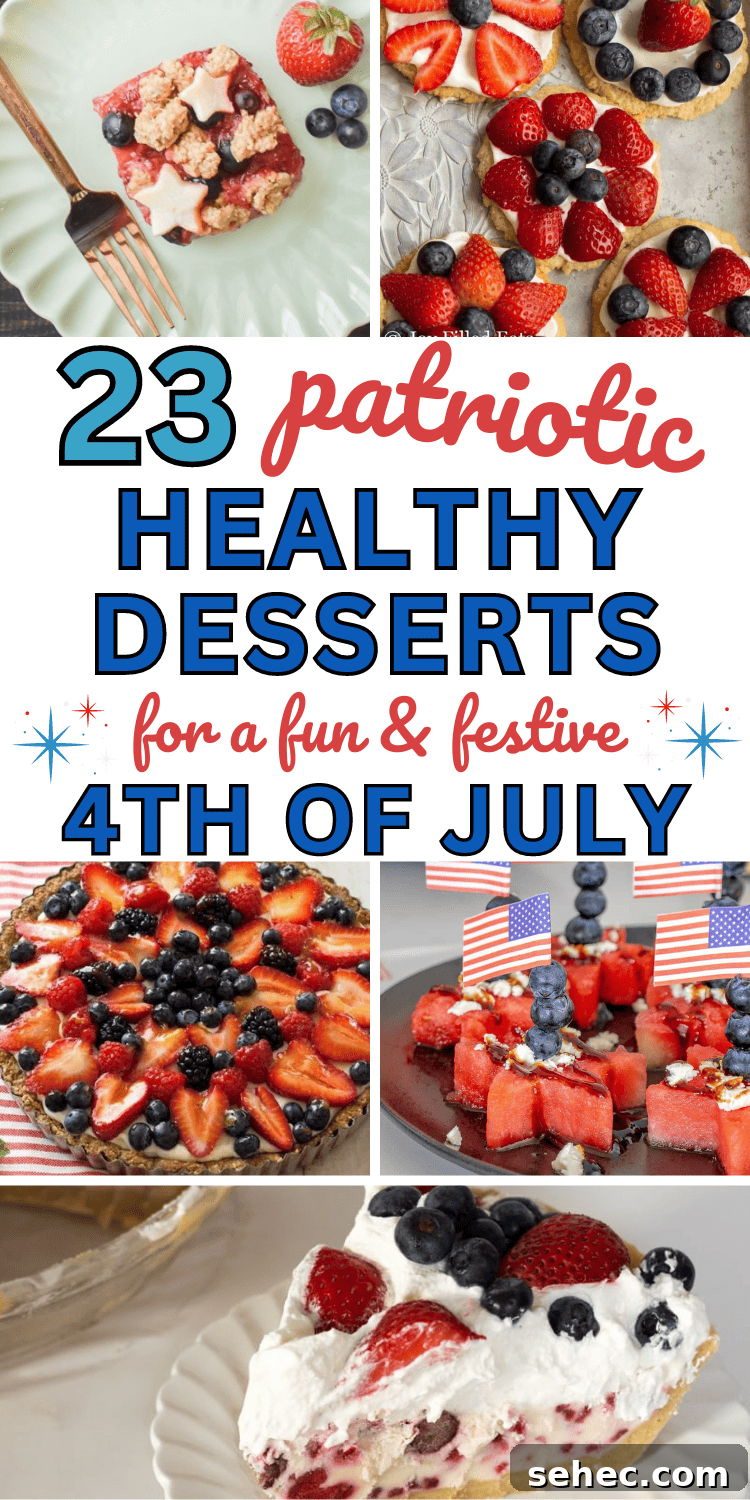 23 Lighter Patriotic Desserts for 4th of July 26 These healthy 4th of July desserts are easy to make for a crowd, and super pretty on the table! Low calorie, vegan, gluten free, or sugar free, you'll love these easy healthy Fourth of July food recipes. Healthy 4th of july food ideas, easy healthy dessert recipes quick, quick healthy dessert recipes, healthy 4th of july desserts for a crowd, healthy 4th of july desserts gluten free, healthy vegan desserts easy, healthy 4th of july desserts vegan no sugar, healthy vegan desserts clean eating
