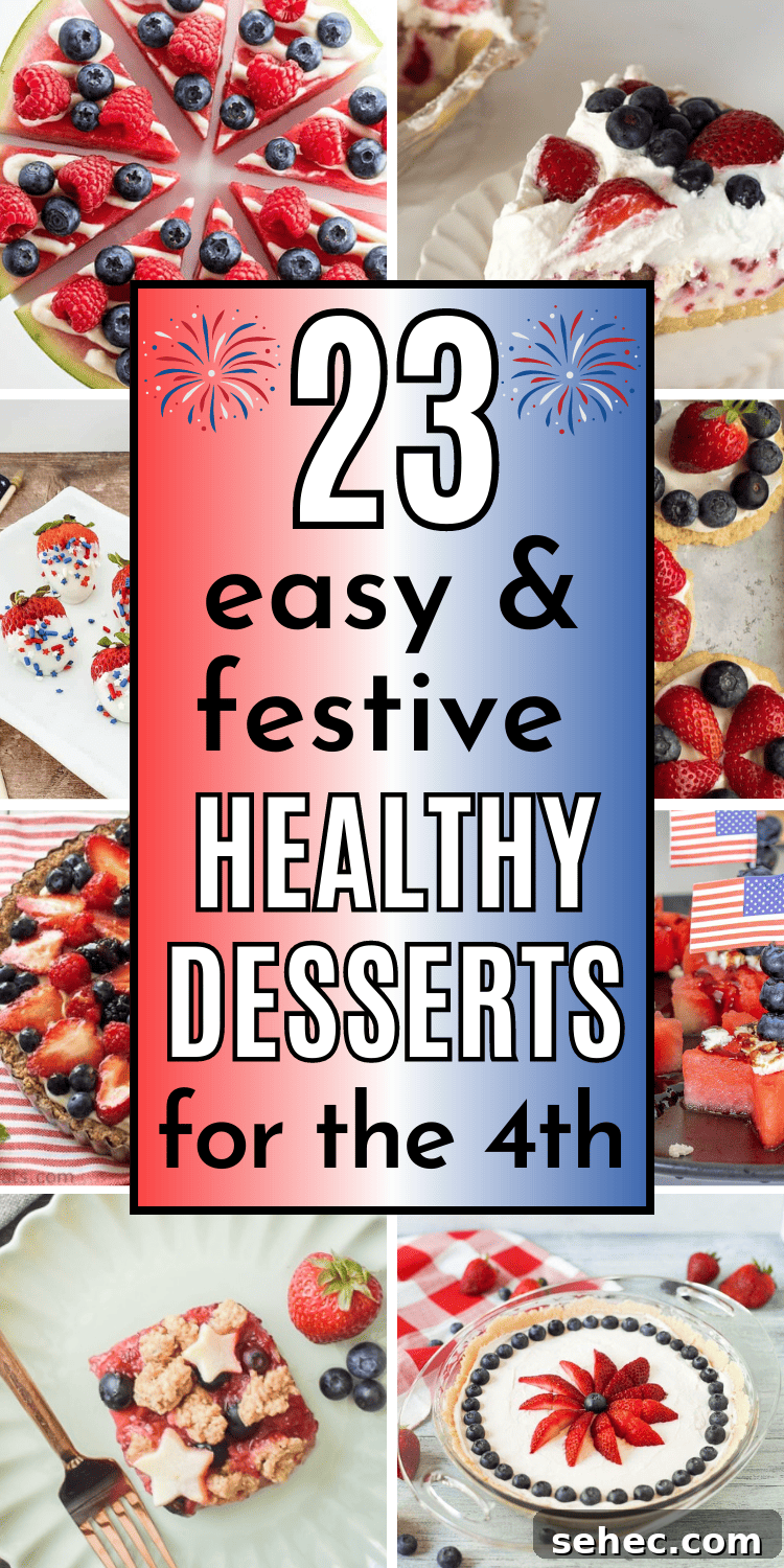 23 Lighter Patriotic Desserts for 4th of July 28 These healthy 4th of July desserts are easy to make for a crowd, and super pretty on the table! Low calorie, vegan, gluten free, or sugar free, you'll love these easy healthy Fourth of July food recipes. Healthy 4th of july food ideas, easy healthy dessert recipes quick, quick healthy dessert recipes, healthy 4th of july desserts for a crowd, healthy 4th of july desserts gluten free, healthy vegan desserts easy, healthy 4th of july desserts vegan no sugar, healthy vegan desserts clean eating