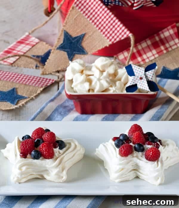 Image for Star Meringues With Fresh Berries