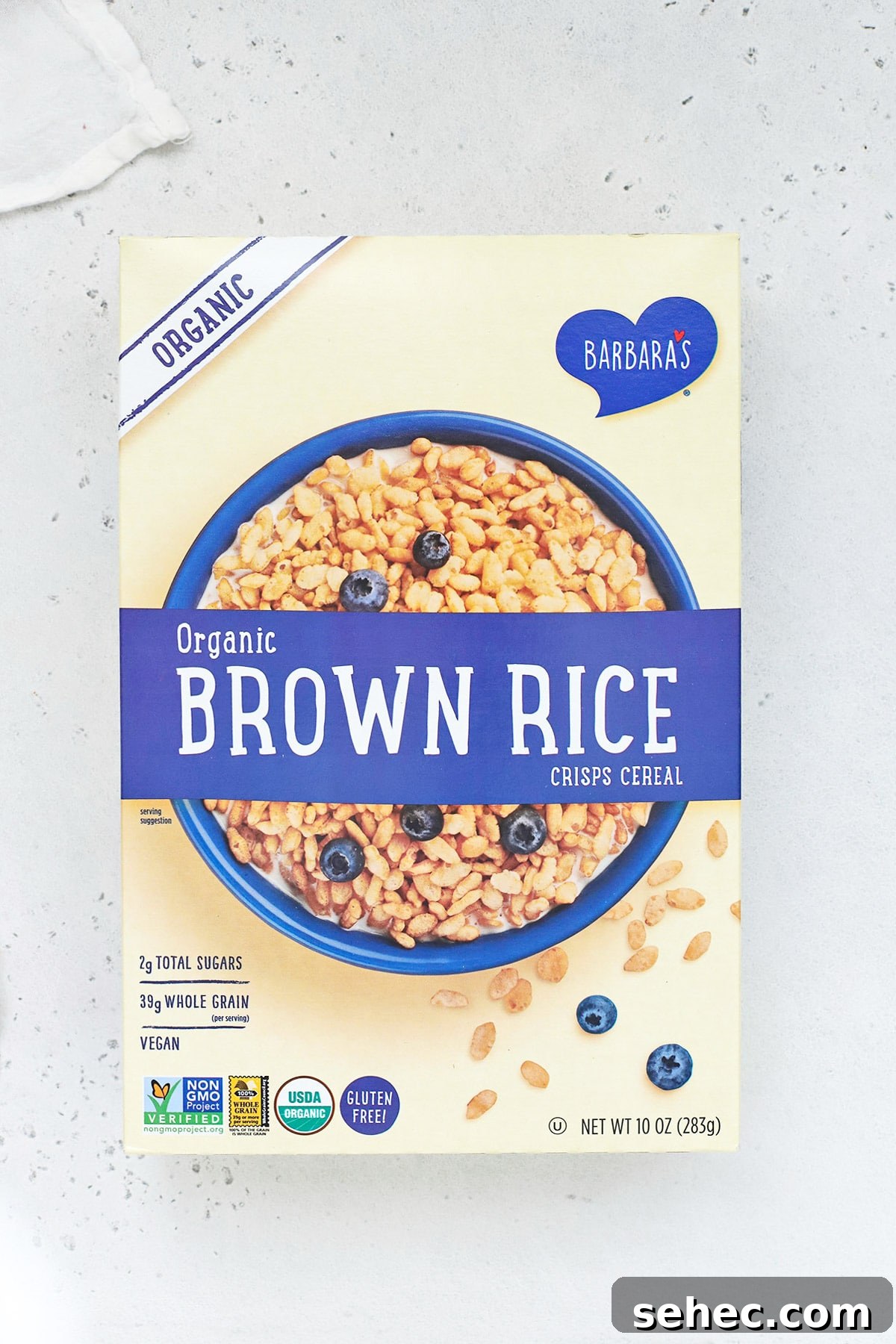 Are Rice Krispies Gluten Free? No, Try These Brands 5 Overhead view of Barbara's gluten-free crisp rice cereal