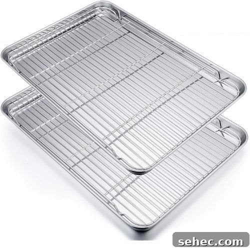 Oven Baked Sausage and Peppers Recipe 8 baking sheets with racks