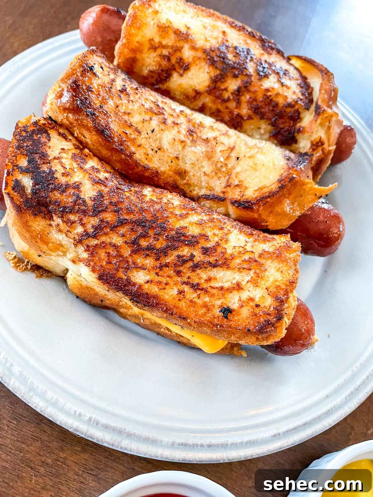 Air Fryer Grilled Cheese Hot Dogs Recipe 3 Air Fryer Grilled Cheese Hot Dogs