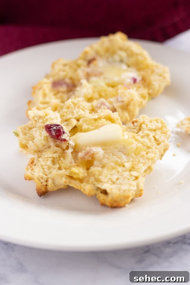 Easy Stuffing Biscuits with Butter