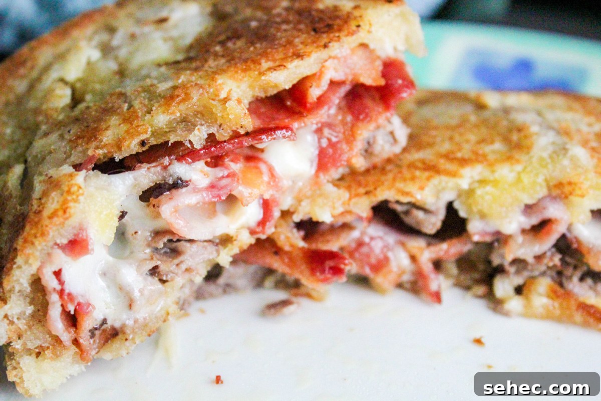 Grilled Roast Beef and Bacon Club Sandwich Recipe 2 Grilled Roast Beef and Bacon Club Sandwich