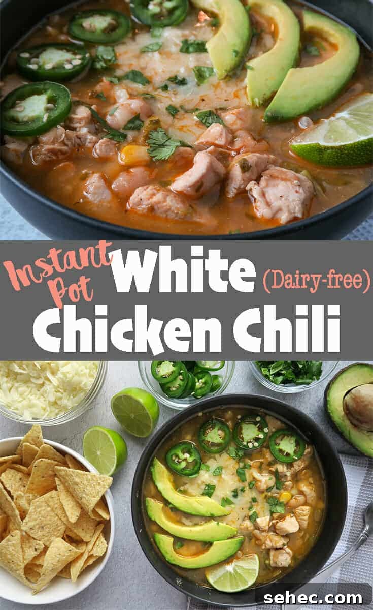 Dairy Free Instant Pot White Chicken Chili 12 Instant Pot White Chicken Chili (Dairy-free)