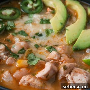 Dairy Free Instant Pot White Chicken Chili 10 instant pot white chicken chili close-up