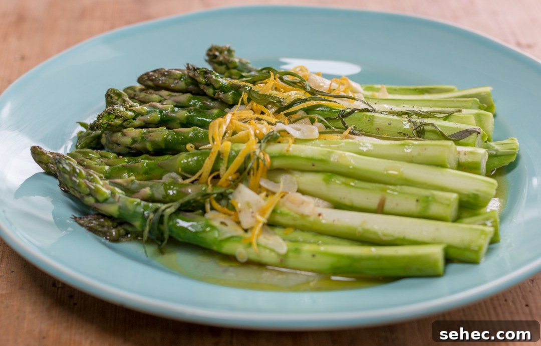 Spring Asparagus Pasta Baked in Parchment 11 Asparagus in parchment served with buttery lemon sauce