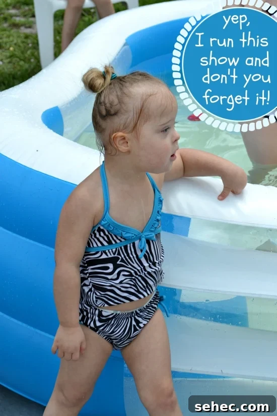 Host a Summer Bomb Pop Pool Party 11 Addy-Running-The-Show-Pool-Party-sm