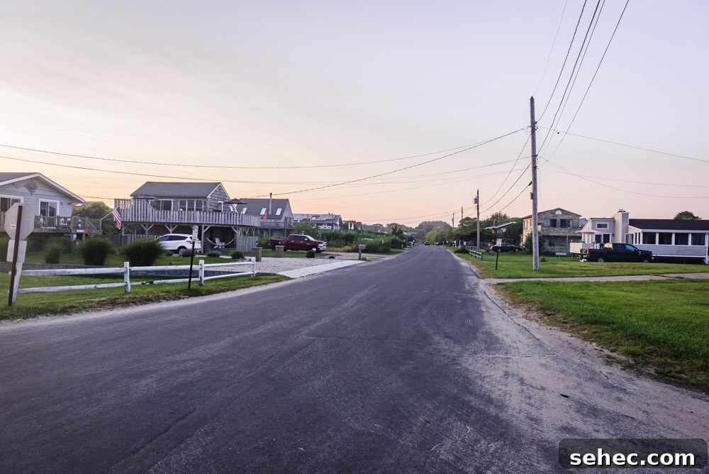 Ditch Plains Surf Guide Waves Tides and Local Tips 11 The street Chef Daniela Gerson stayed at in Ditch Plains, NY.
