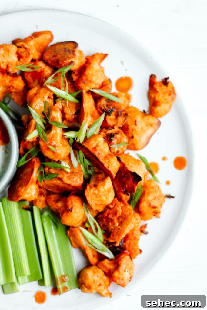 Crispy Buffalo Cauliflower Wings 3 The Very Best Buffalo Cauliflower Wings