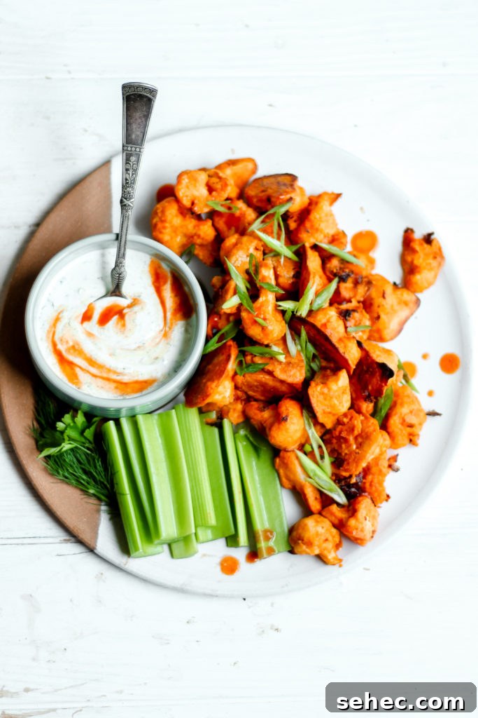 Crispy Buffalo Cauliflower Wings 7 The Very Best Buffalo Cauliflower Wings