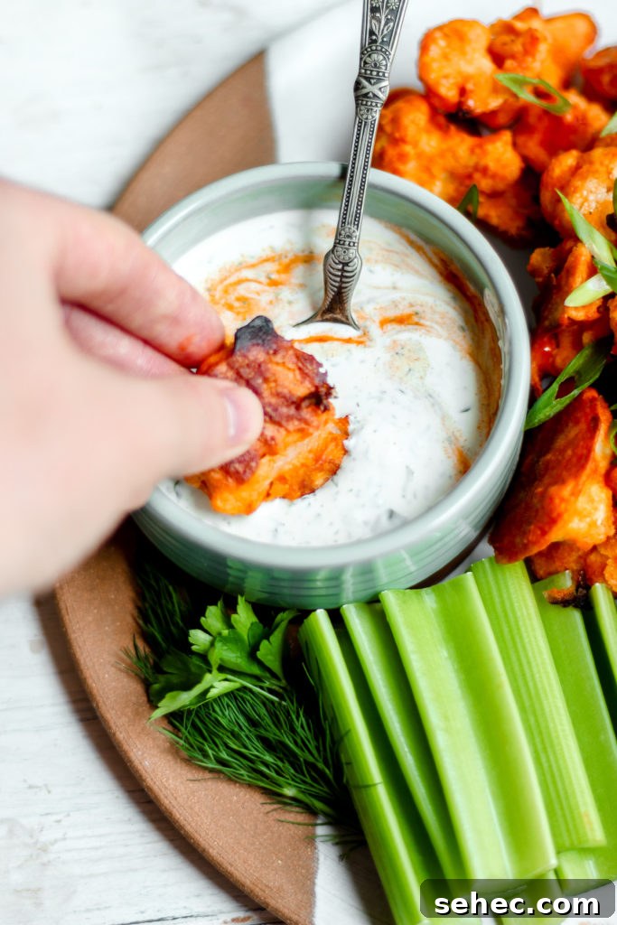 Crispy Buffalo Cauliflower Wings 8 The Very Best Buffalo Cauliflower Wings