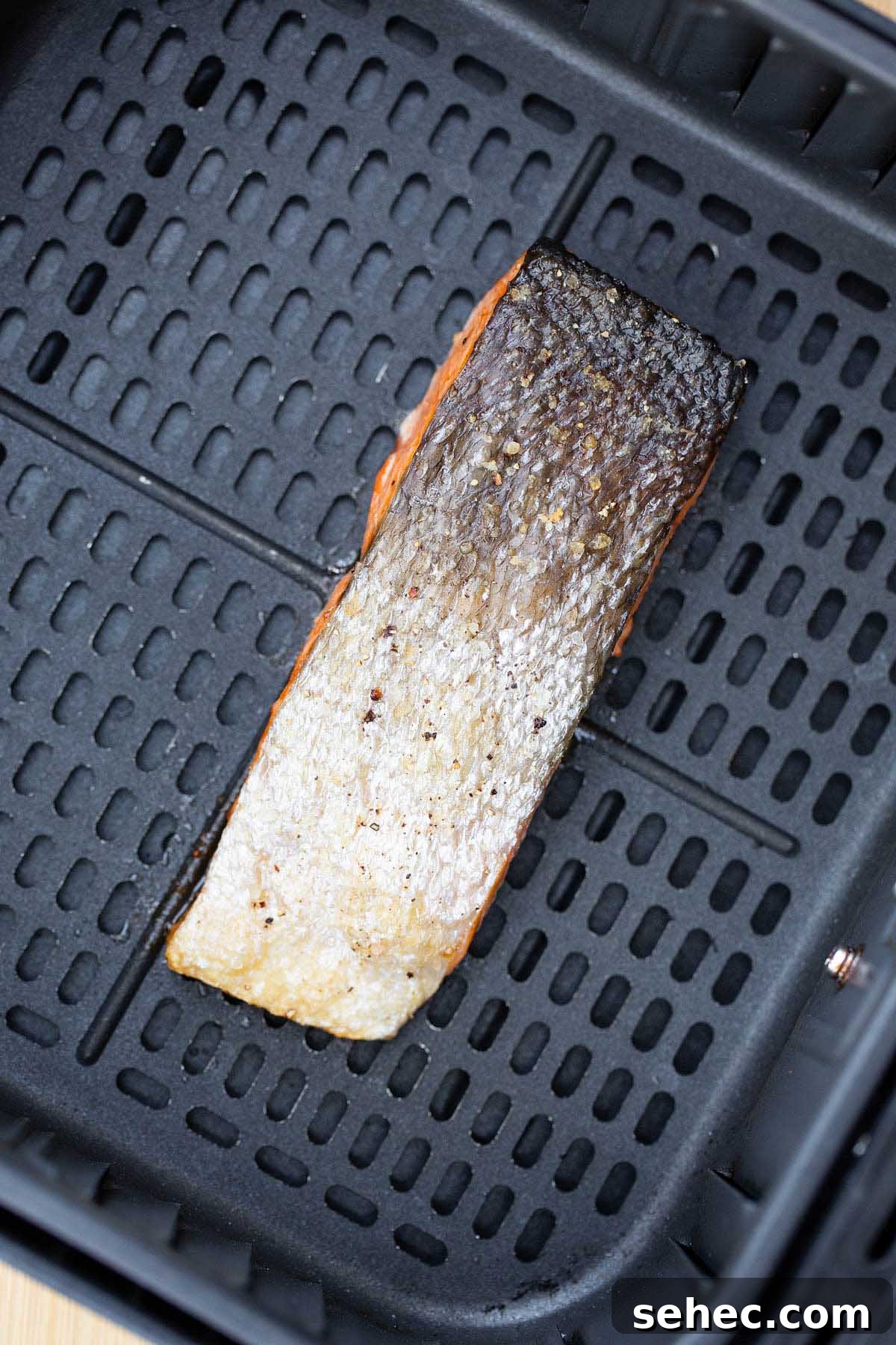 Crispy Skin Air Fryer Salmon Recipe 7 Salmon in the air fryer.