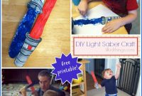 Build Your Own Lightsaber: Free Printable Template