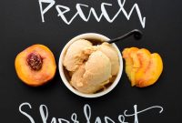 Creamy Homemade Peach Sherbet Recipe