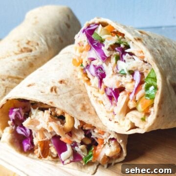 Asian chopped salad wrap.