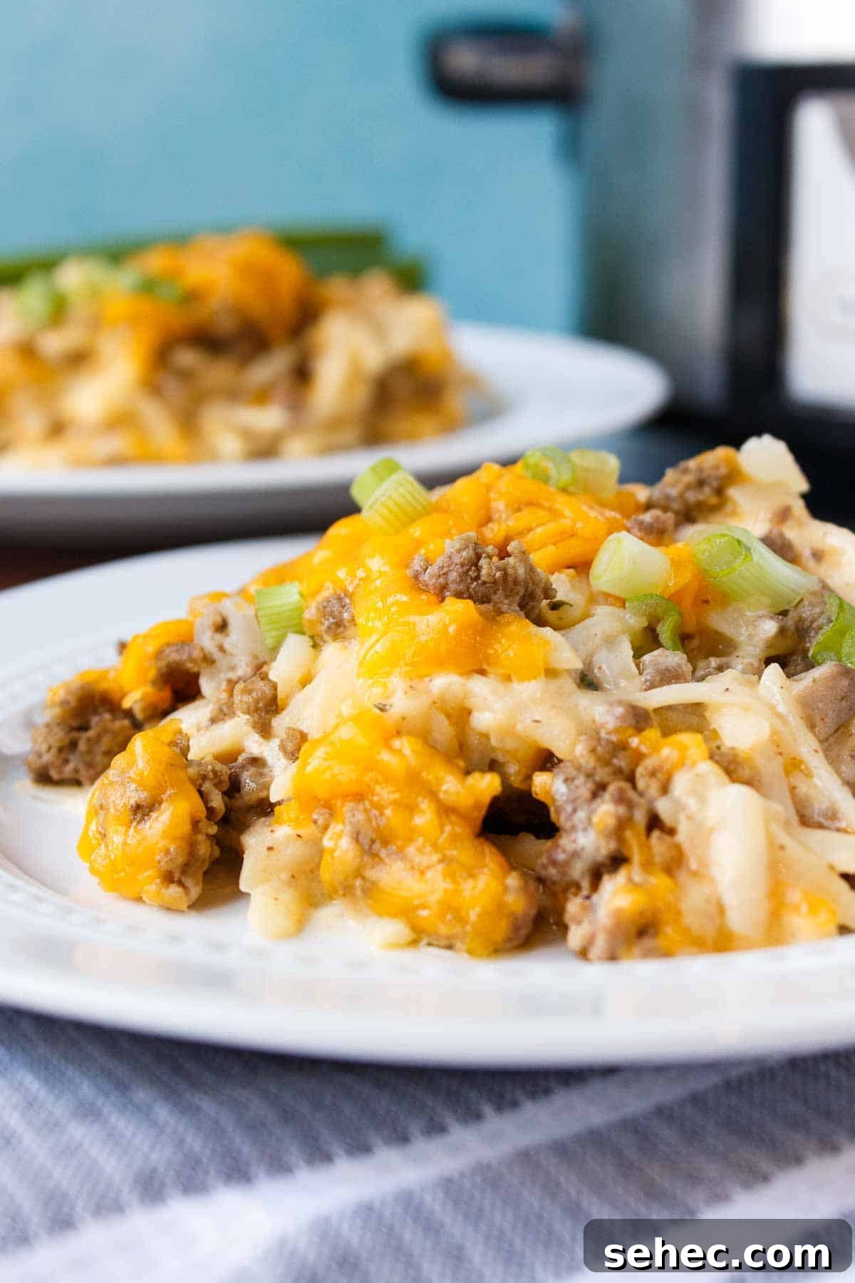 Slow Cooker Hamburger Hashbrown Casserole 2 Crockpot Hamburger Hashbrown Casserole