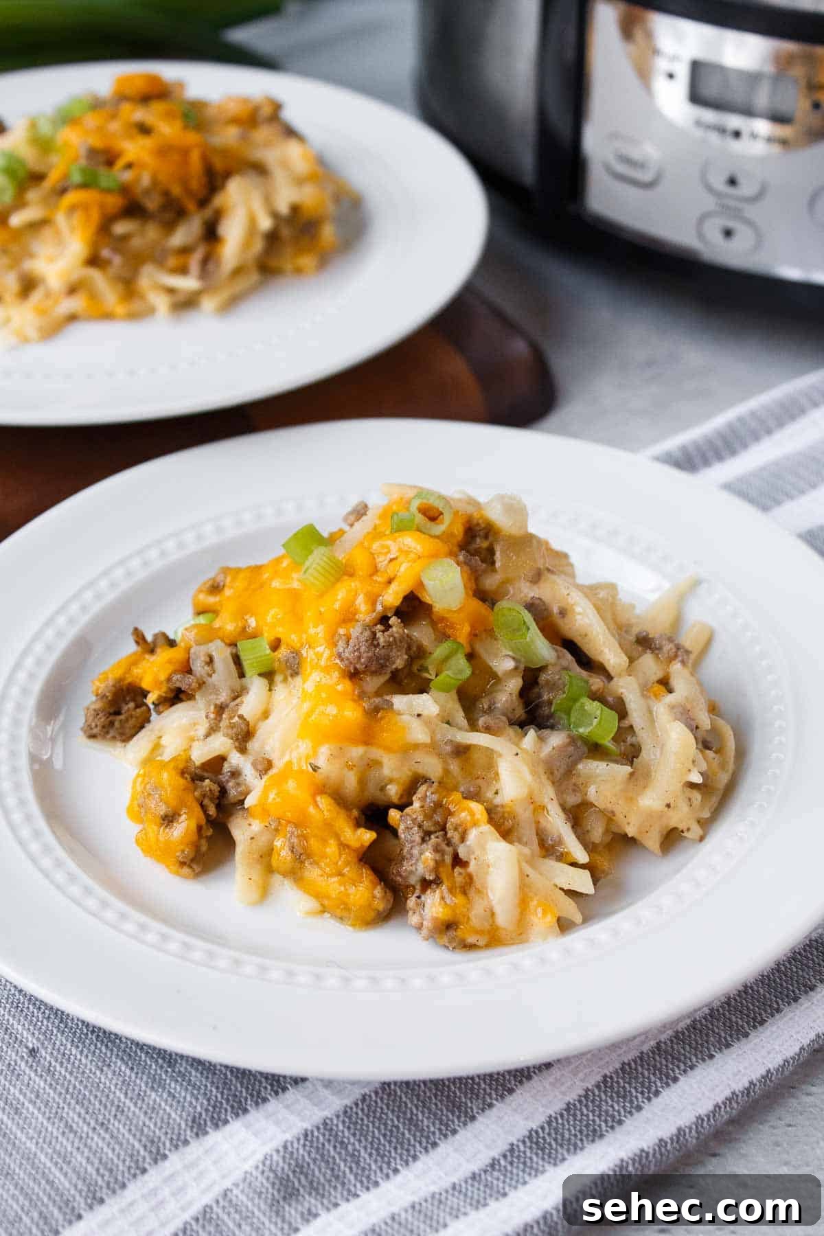 Slow Cooker Hamburger Hashbrown Casserole 6 Crockpot Hamburger Hashbrown Casserole