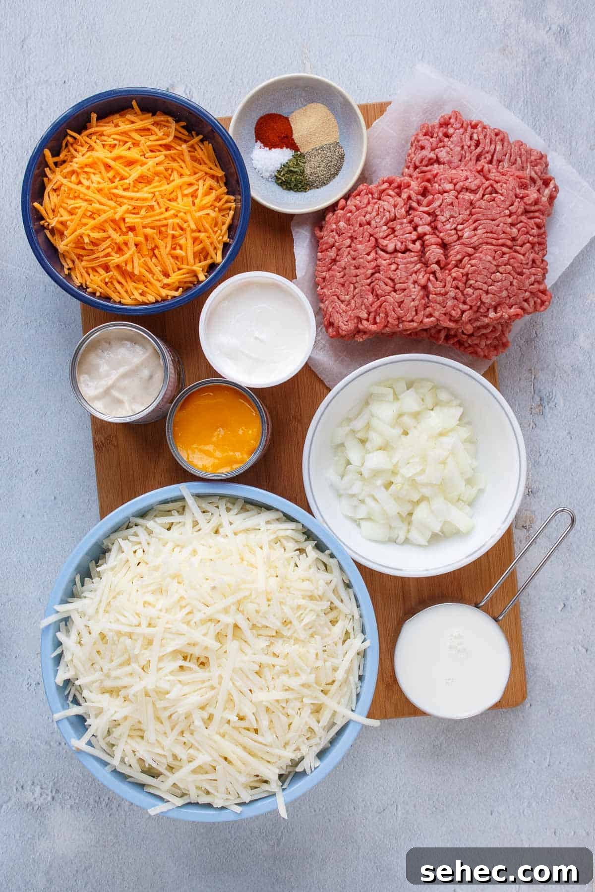 Slow Cooker Hamburger Hashbrown Casserole 3 Crockpot Hamburger Hashbrown Casserole ingredients