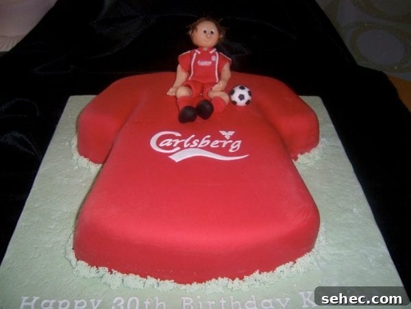 Liverpool Football Shirt Cake