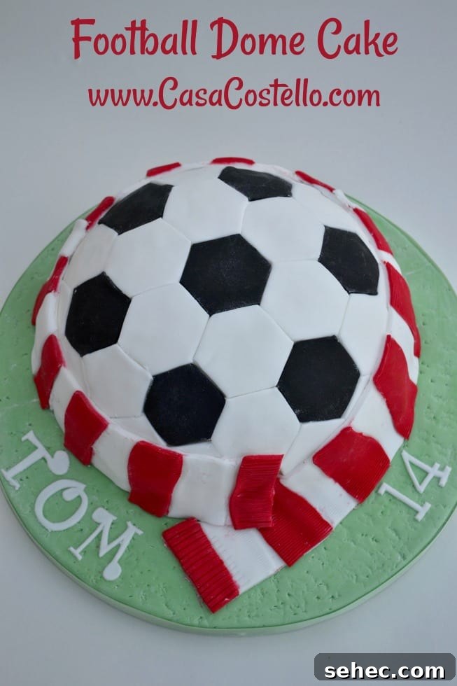 Football Dome Cake
