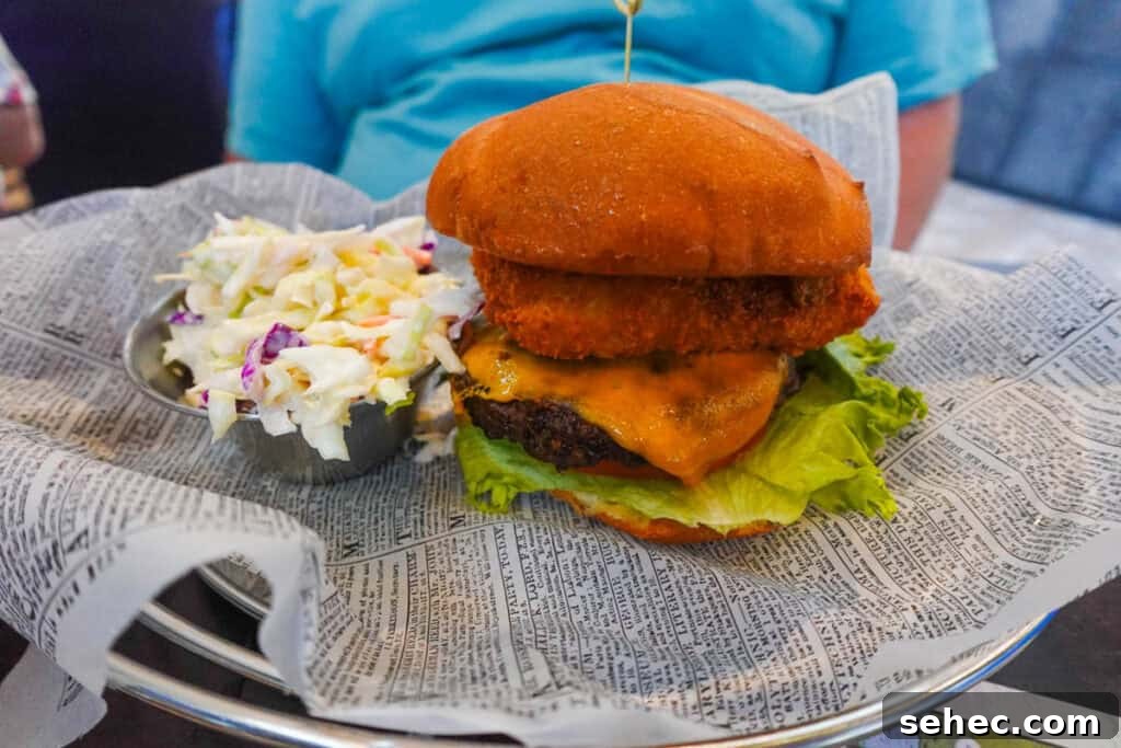Rix Sports Bar and Grill - Live Sports, Craft Beer and Burgers 5 Mac n Cheese Burger from Rix Sports Bar and Grill.
